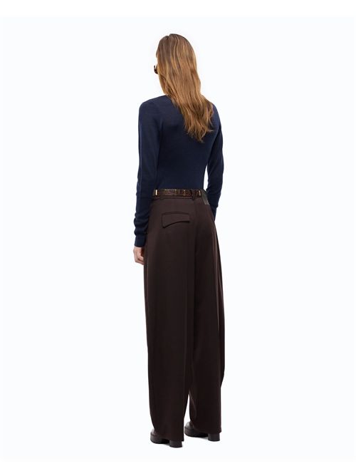 Pantaloni barrel fit in misto lana PINKO | 107712A3MS/M04
